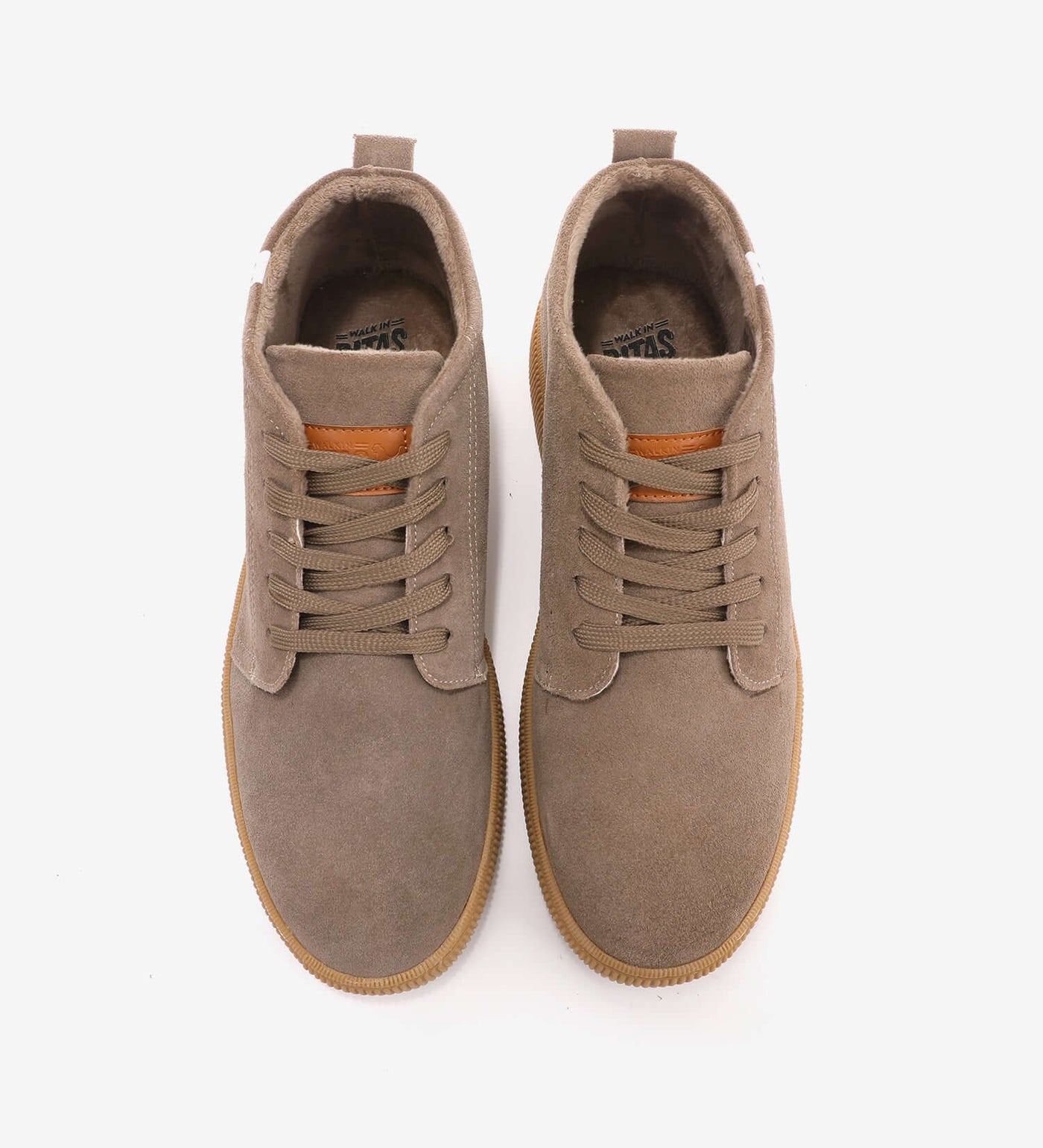 Brown Hiro Chukka Boots by Pitas with suede uppers and rubber soles, perfect for everyday wear and comfort.