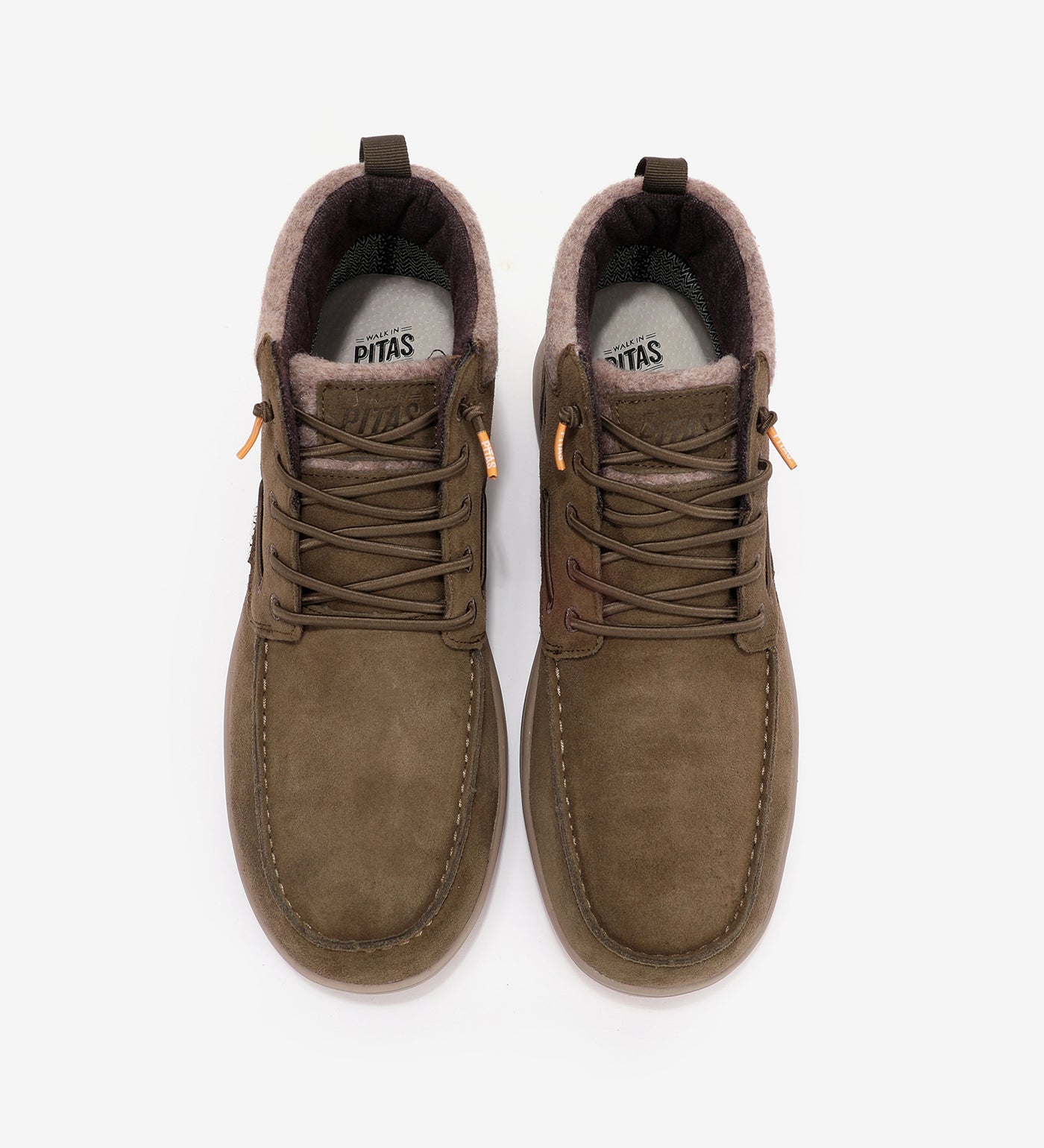 Kent waterproof suede boots by Pitas, featuring non-slip design and Pitas-Tex membrane for comfort and breathability.