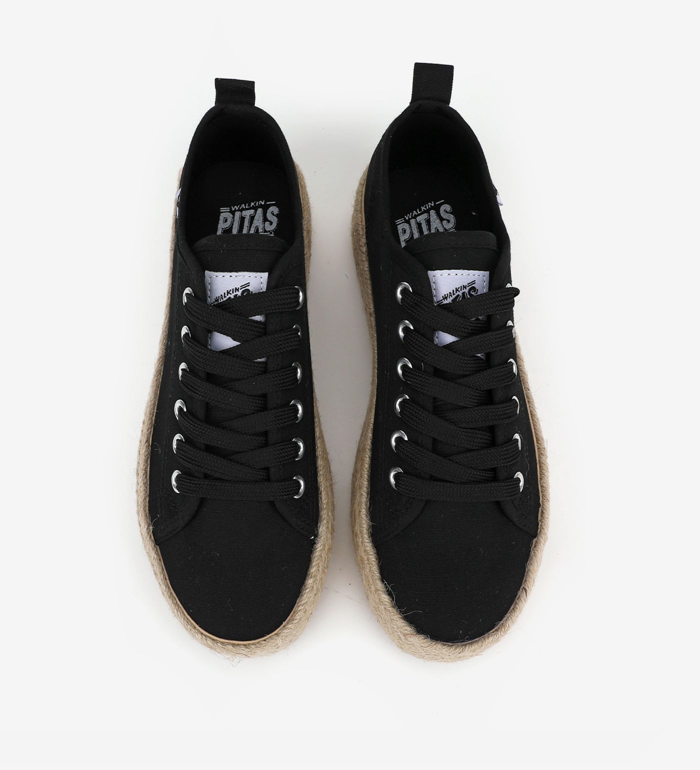 Pitas lace-up 4cm platform espadrille sneakers