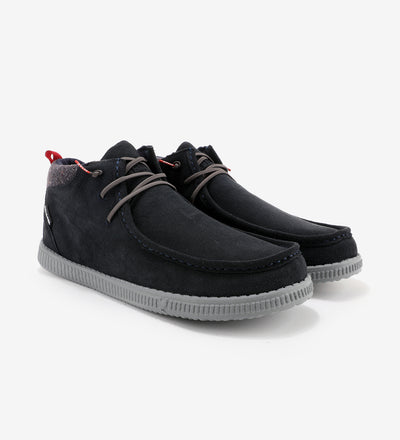 WP150 Bob Mocs by Pitas, waterproof mid-top suede shoes featuring the Pitas-Tex system for comfort and breathability.