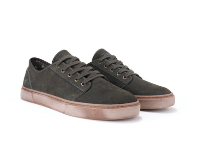 Corfu Forest Green Suede Casual Lace-Ups for Men
