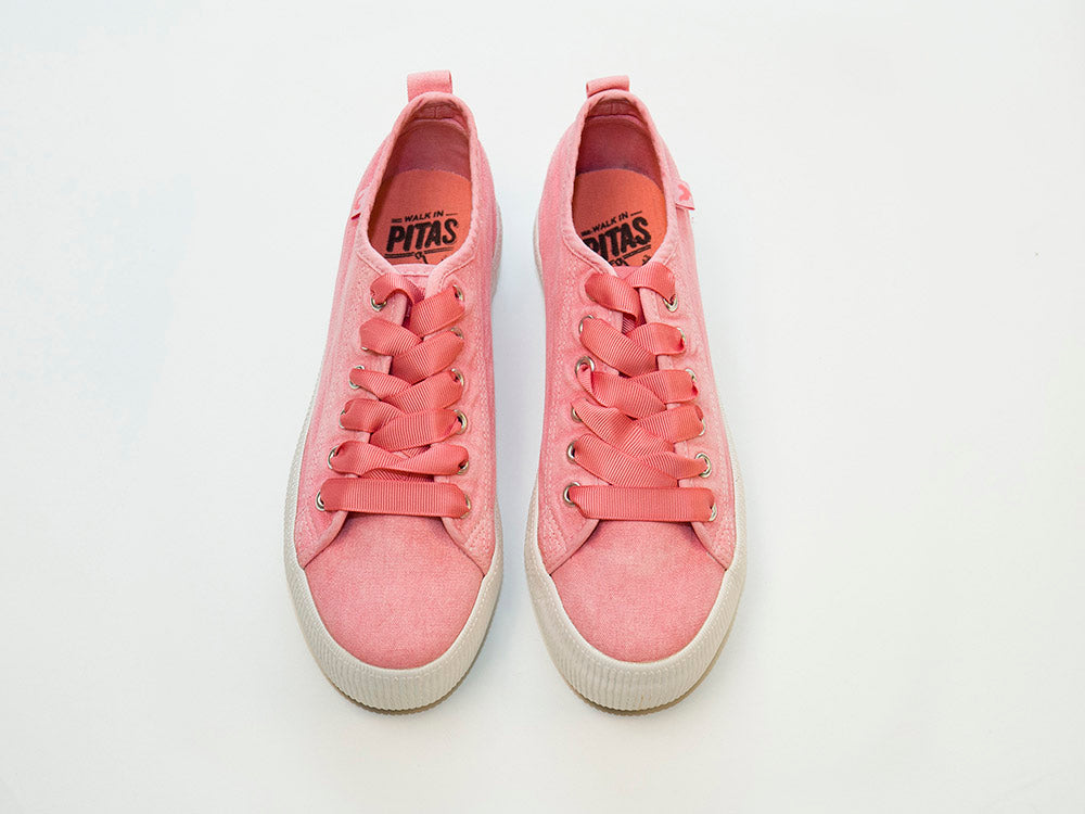 Emma Pink Canvas Skate Shoes by Walk In Pitas