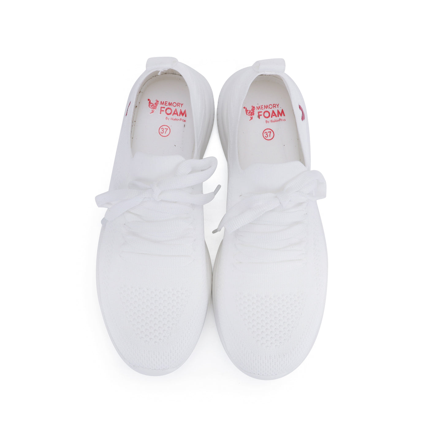 Pitas White Memory Foam Sneakers
