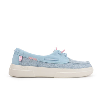 Sky Blue Pic Viola Easy-On Deck Shoes