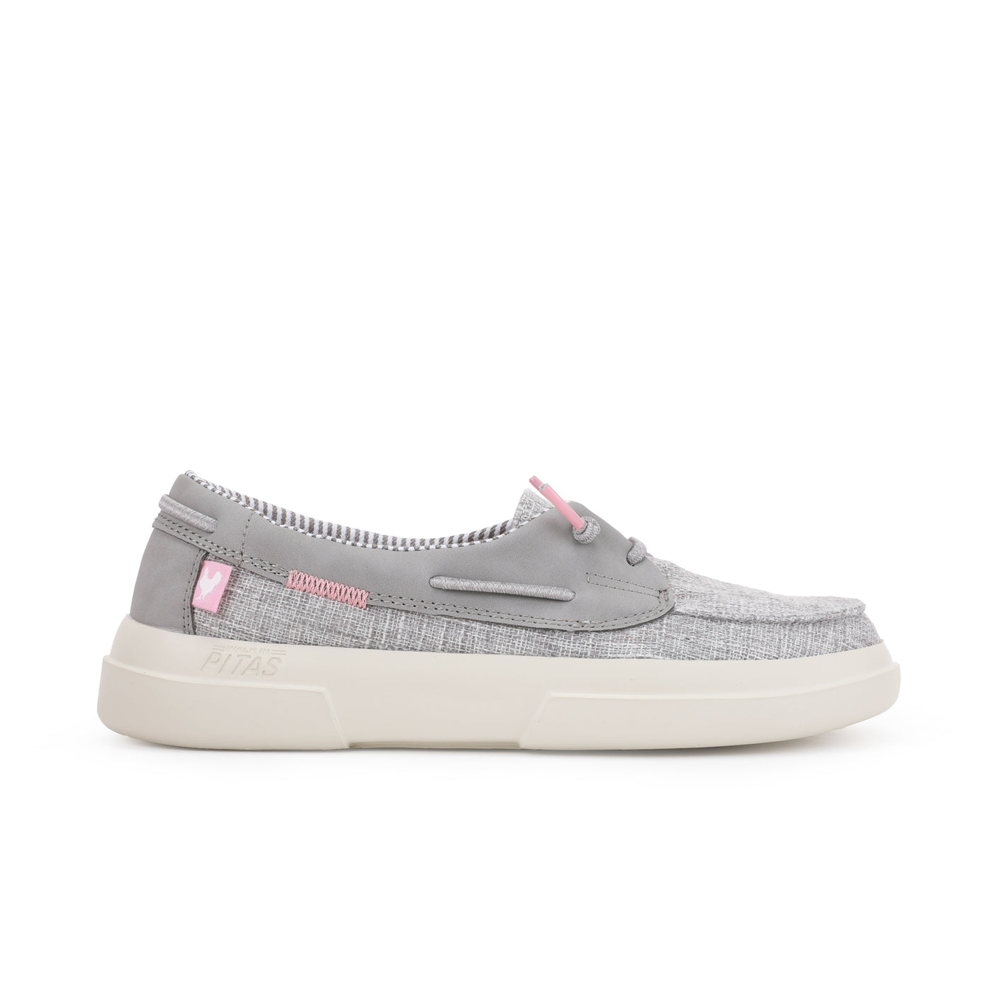 Grey Pic Viola Easy-On Deck Shoes