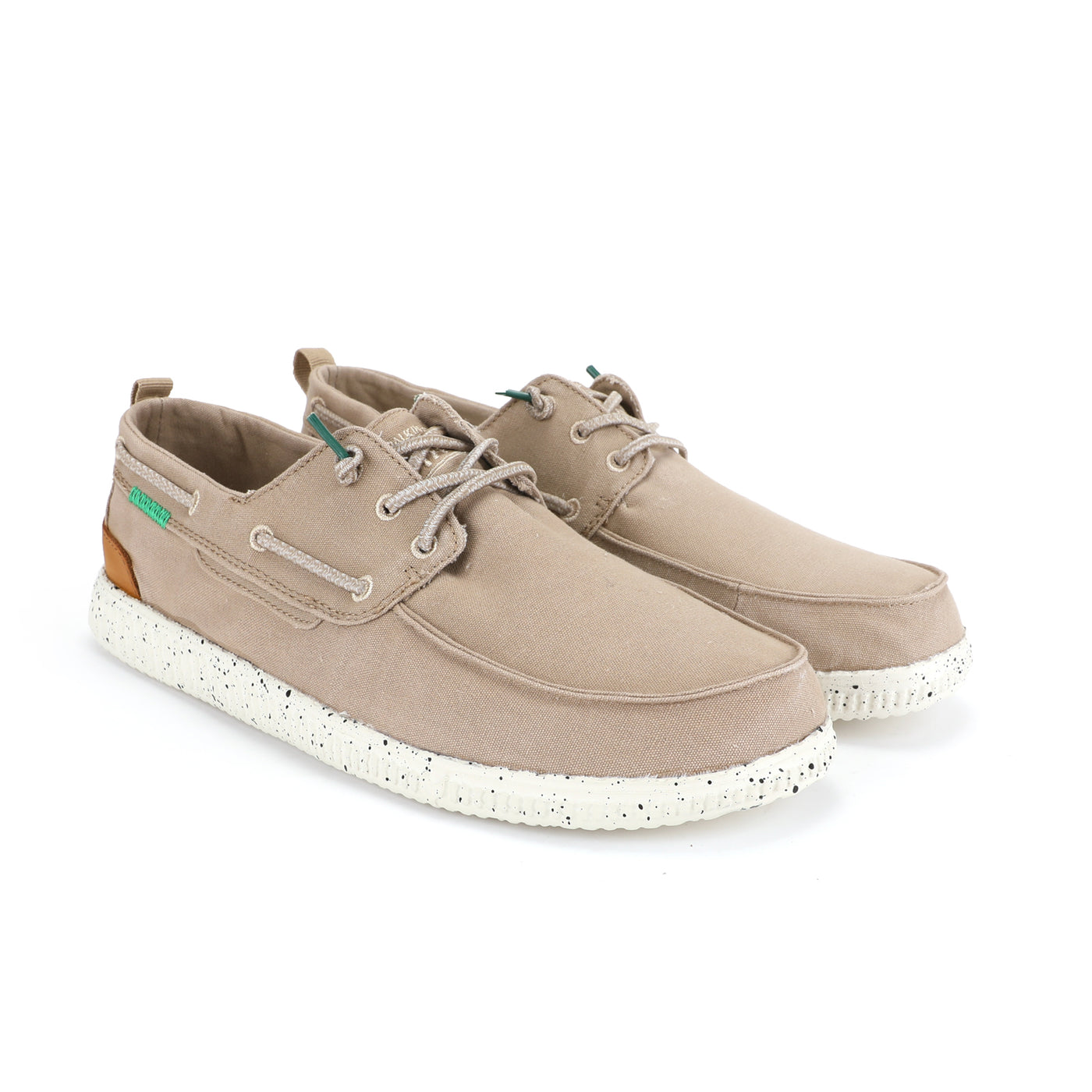 WP150 Jack Sandy Canvas Easy-On Deck Shoes
