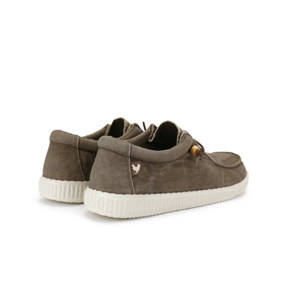 WP150 Taupe Washed Canvas Wallabi Easy-Ons