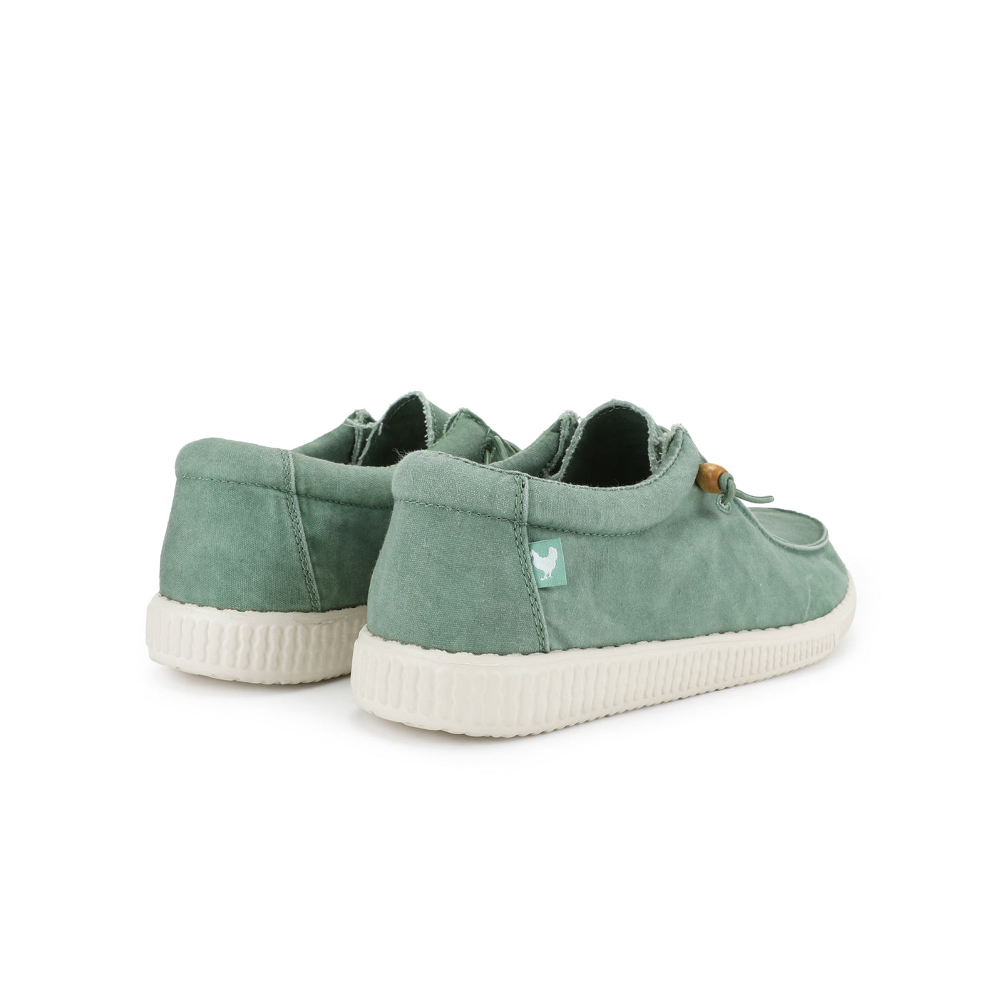 WP150 Mint Green Washed Canvas Wallabi Easy-Ons